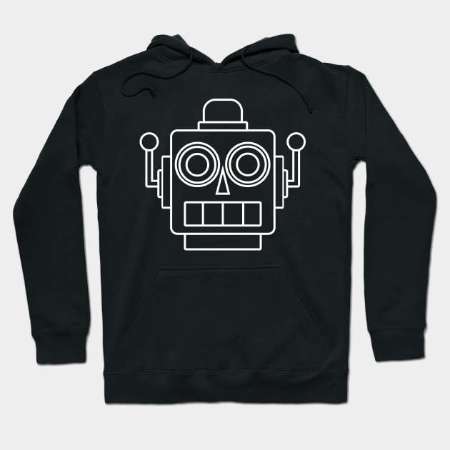 RPGBOT Robot Head Dark Mode Hoodie by RPGBOT